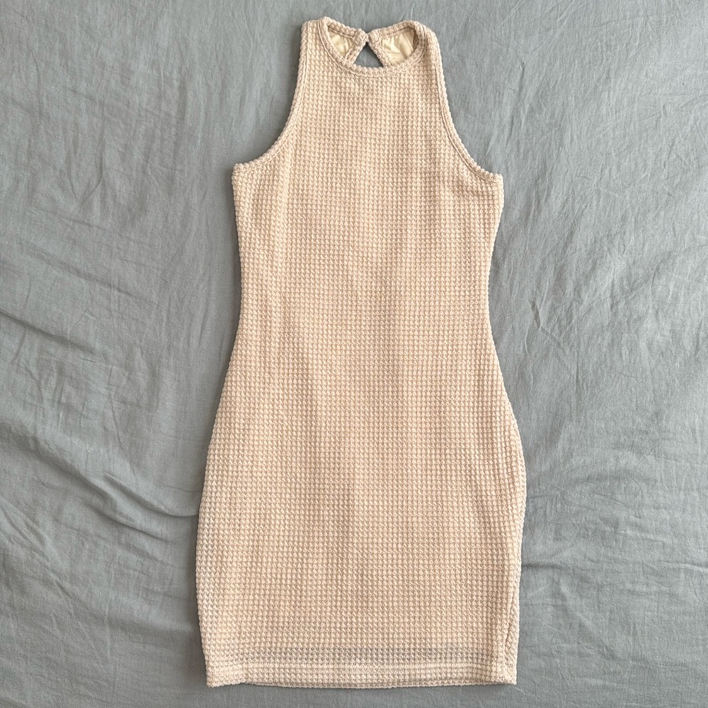 SHEIN Keyhole Halter Bodycon Dress